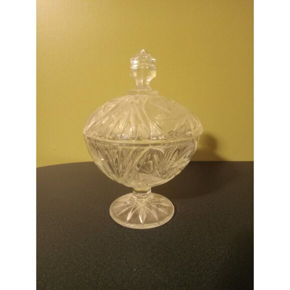 American Brilliant Cut Glass Clear Crystal Serving Bowl – Elegant Dishware - Picture 1 of 4